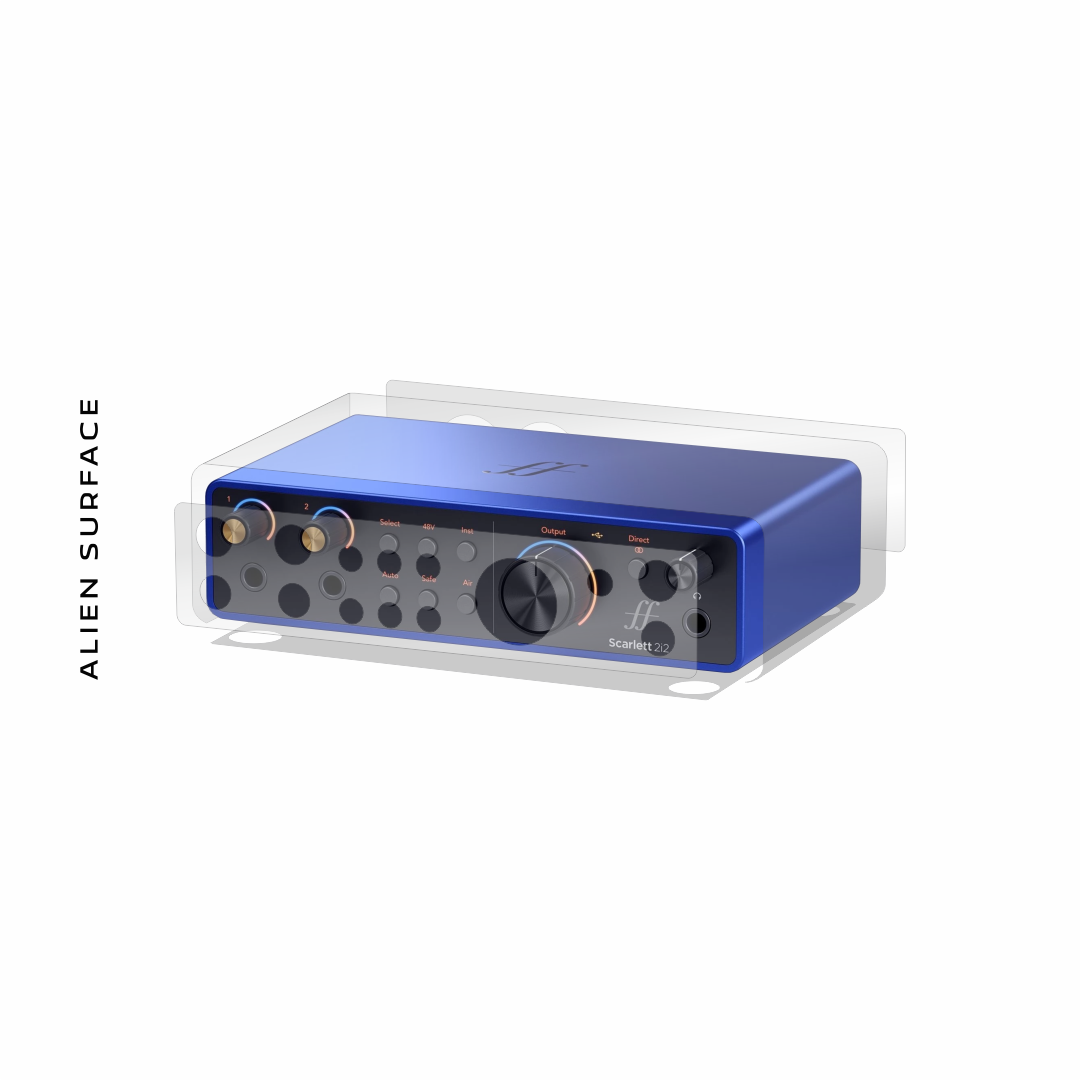 Focusrite Scarlett 2i2 Anniversary Edition folie protectie Alien Surface