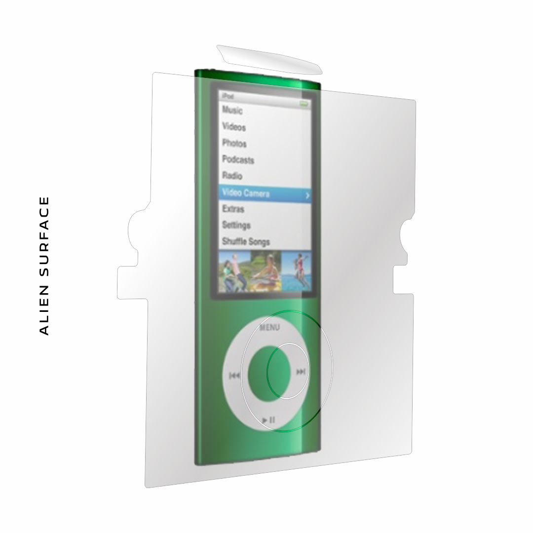 Apple iPod Nano 4G folie protectie Alien Surface