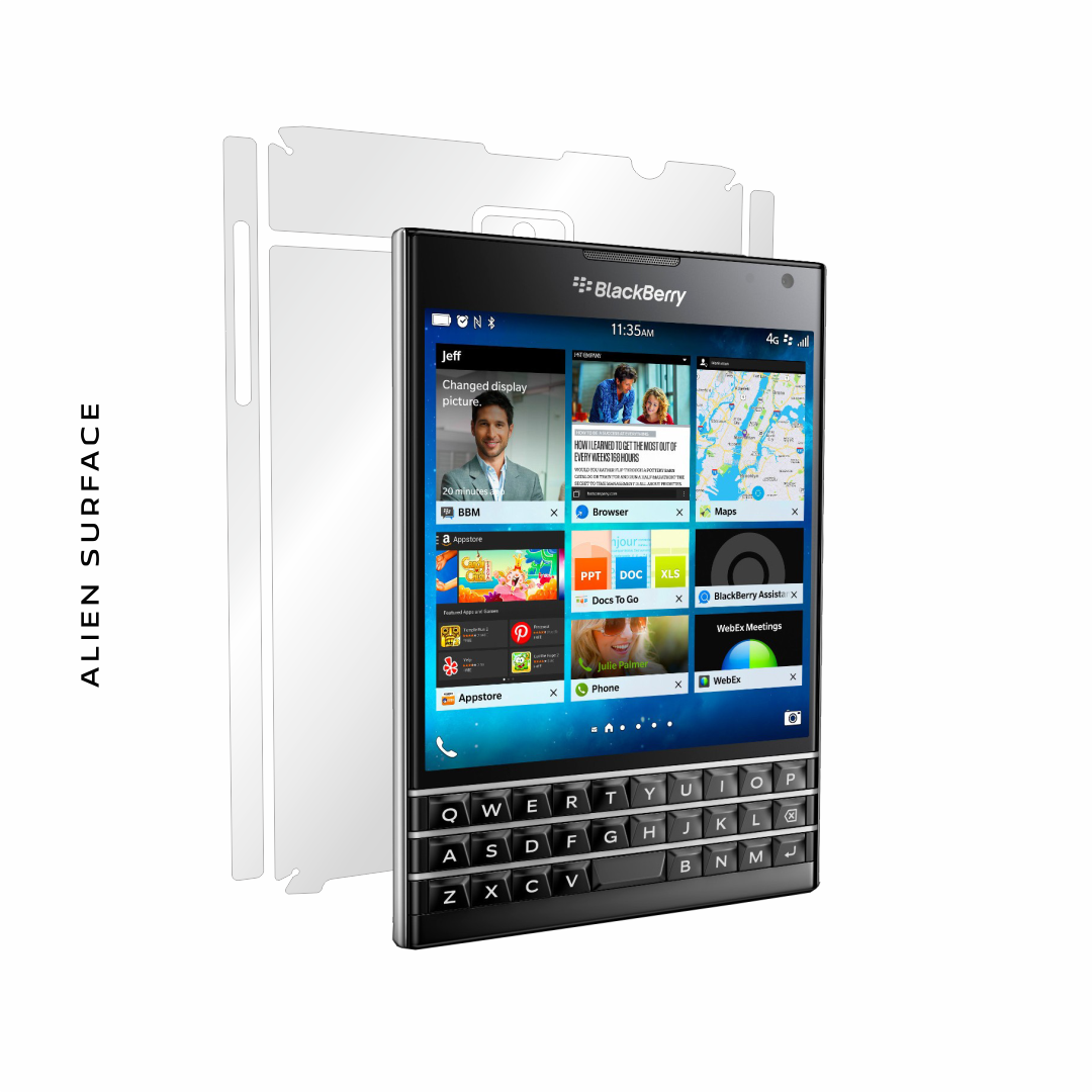 BlackBerry Passport folie protectie Alien Surface