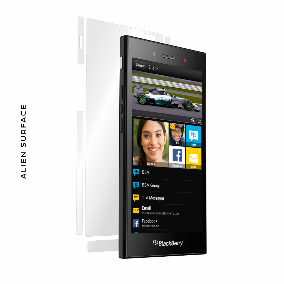BlackBerry Z3 folie protectie Alien Surface