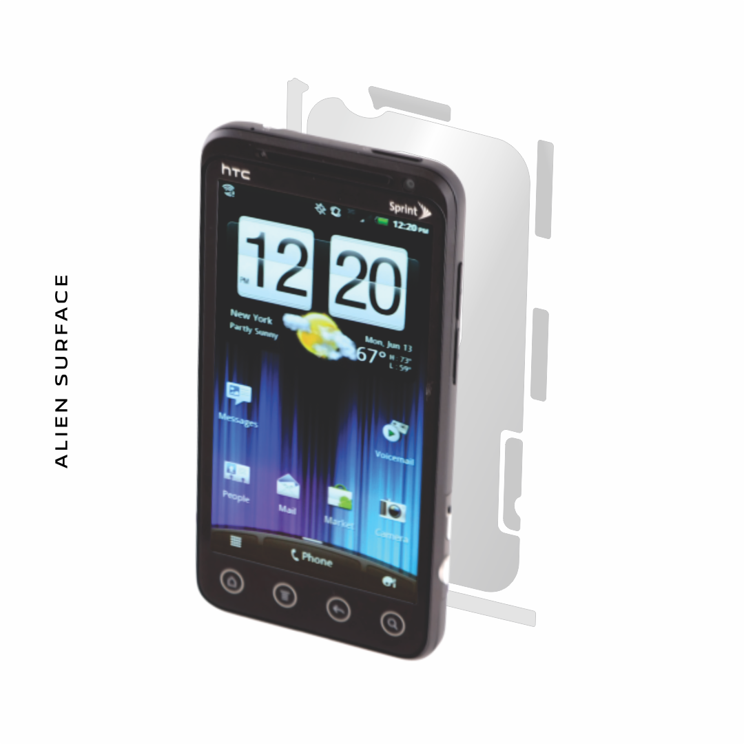 HTC EVO 3D folie protectie Alien Surface