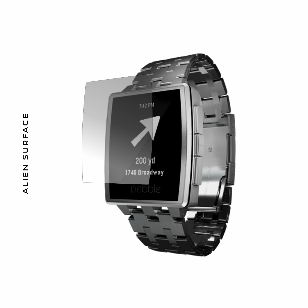 Pebble Steel folie protectie Alien Surface