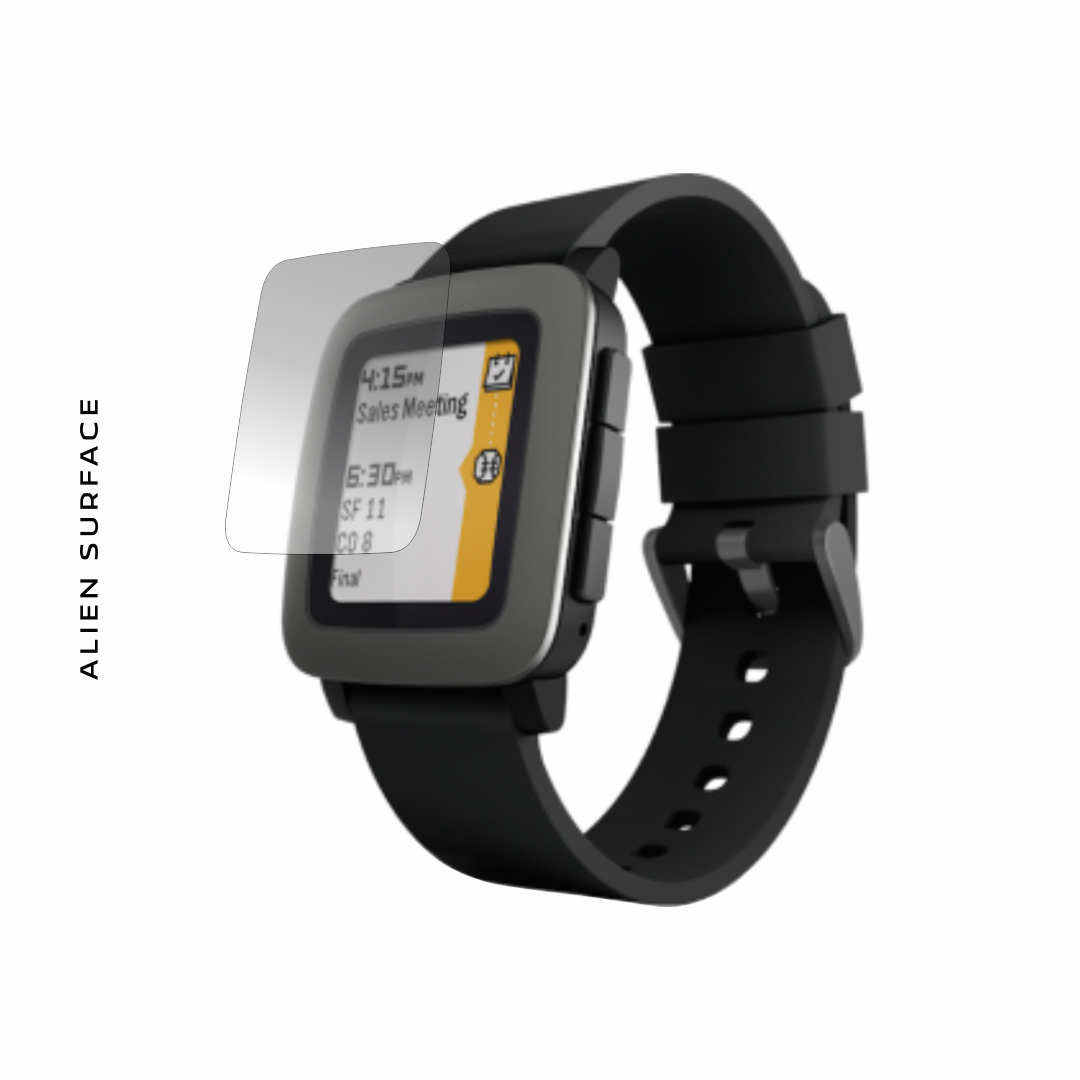 Pebble Time folie protectie Alien Surface
