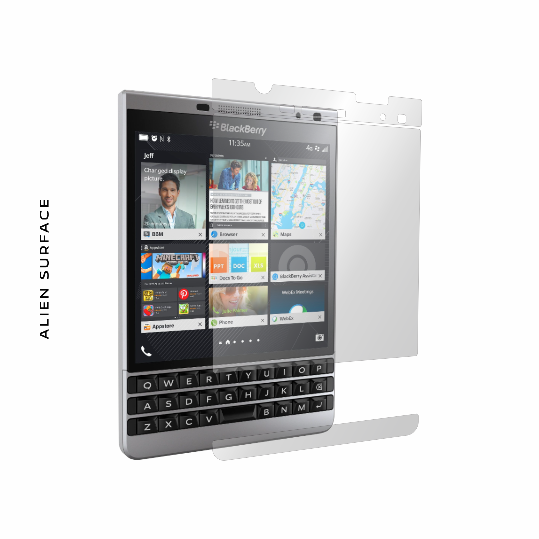 BlackBerry Passport Dallas folie protectie Alien Surface