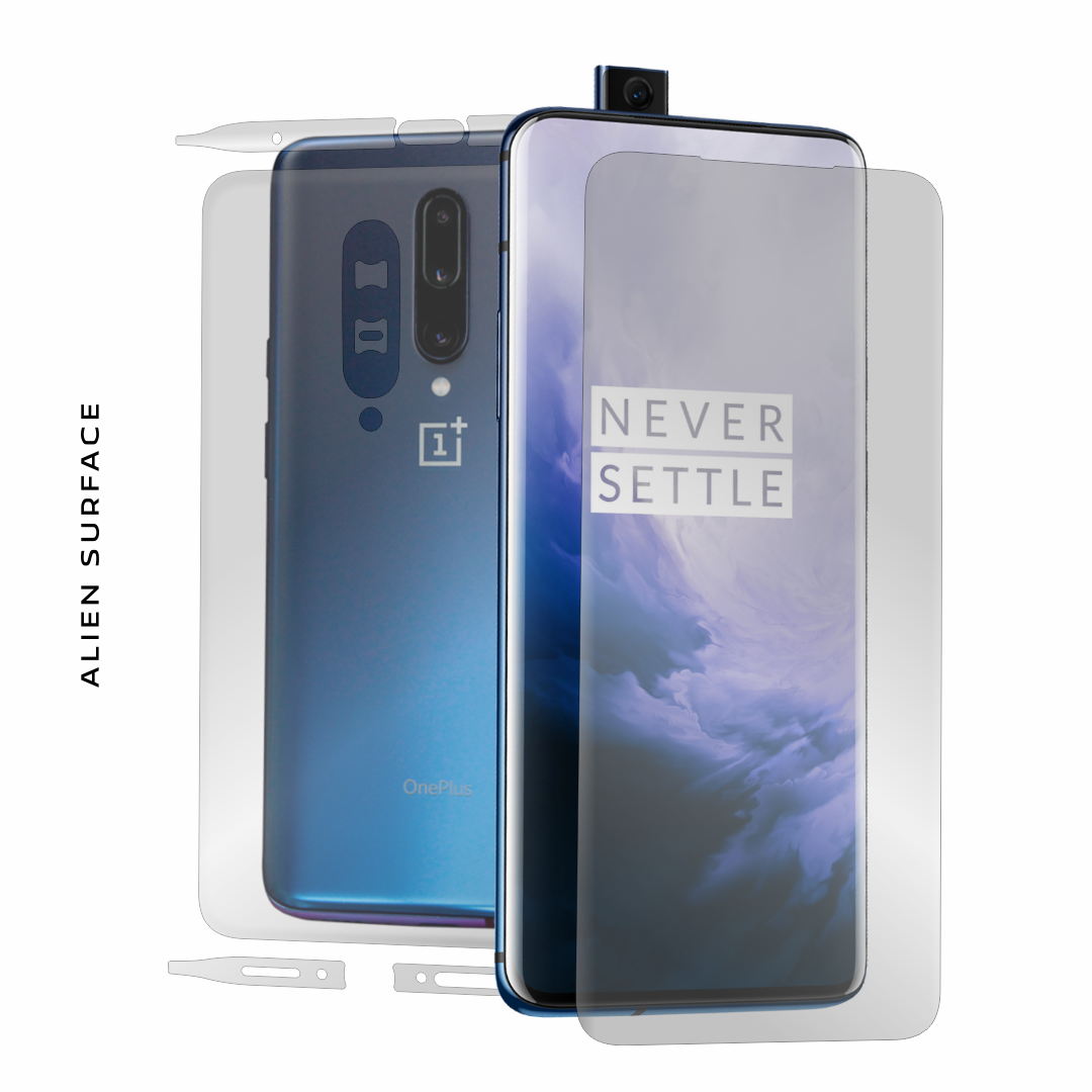 SHIEID Cover Per Oneplus 7 Pro – Effetto Vetro Temperato Marmo Bianco, Morbida Gomma Antiscivolo, Ultra Sottile