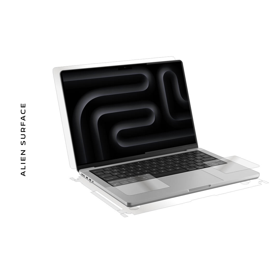 Apple MacBook Pro M5 14-inch 2025 folie protectie Alien Surface