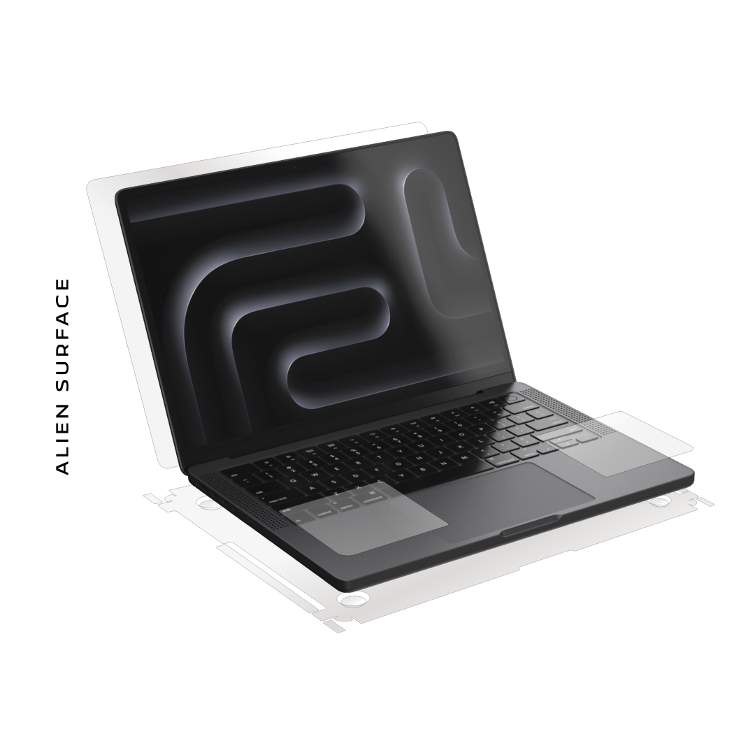 Apple Macbook Pro M5 14-inch 2026 folie protectie Alien Surface