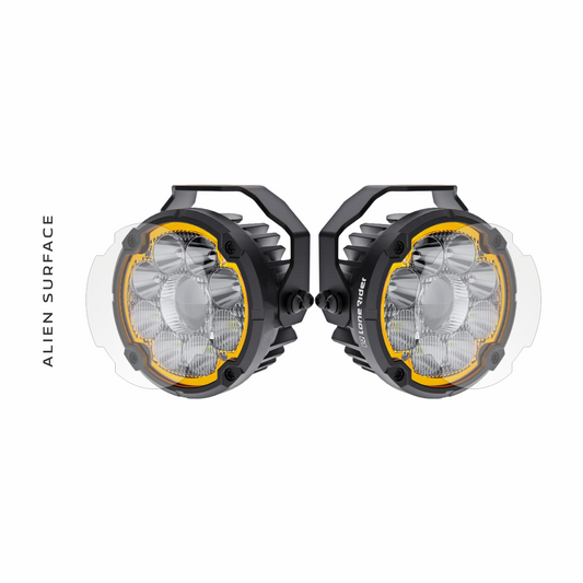 Set Proiectoare Auxiliare Motocicleta folie protectie Alien Surface