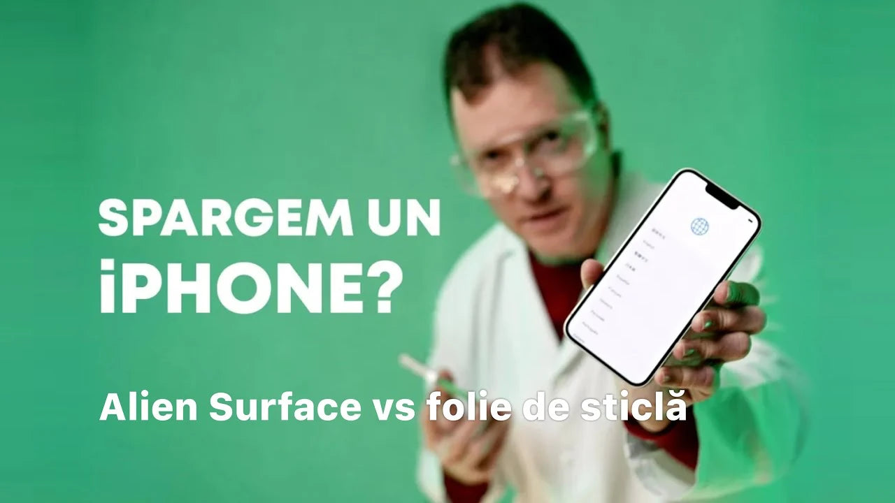 Încarcă clipul video: Folie Alien Surface vs folie de sticla