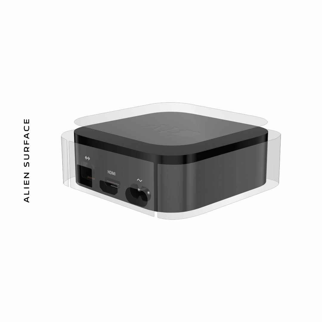 Apple TV 4K (2017-2021) Gen 1 si 2 folie protectie Alien Surface